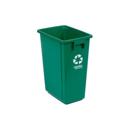 Global Equipment Recycling Can, 15 Gallon, Green GX-001AB-2